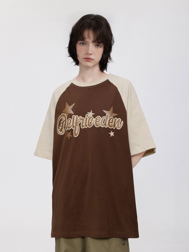 Cafe  T Shirts Aelfric Eden Vintage Star Tee - VJC-5015634